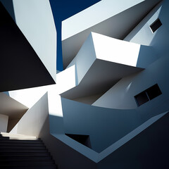 Poster - Abstract architecture with unique angles.