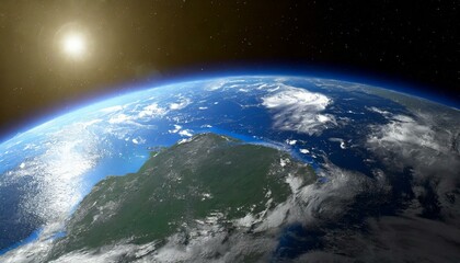 Wall Mural - View of earth from space