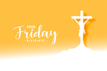 Poster - beautiful good friday blessing background for spiritual faith