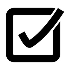 Poster - Checkbox icon. Selection box. Vector.