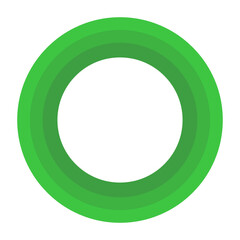 Aufkleber - Modern green circle logo. Vector.
