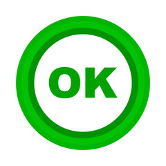 Poster - ok sign. permission or approval. vector.