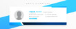 © starlineart - corporate mail signature card template design in minimal style
