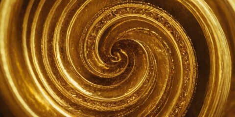 Wall Mural - Swirling golden texture for background