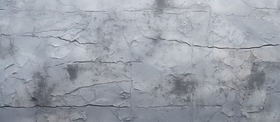 Poster - This black and white image showcases a panoramic view of a concrete wall, highlighting the texture and details of the surface. The stark contrast between the dark and light tones adds depth to the