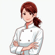 female chef with a confident pose