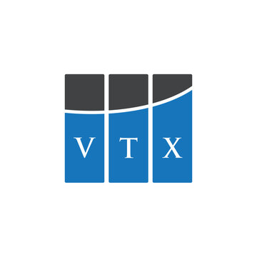 VTX letter logo design on white background. VTX creative initials letter logo concept. VTX letter design.
