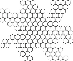 Poster - abstract geometric honeycomb pattern vector illustration.