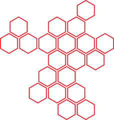 Poster - abstract geometric honeycomb pattern vector illustration.