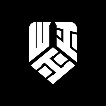 WII letter logo design on black background. WII creative initials letter logo concept. WII letter design.
