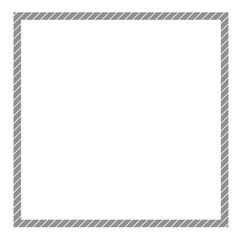 Wall Mural - diagonal dash border, square diagonal dashed frame element design, modern simple border style