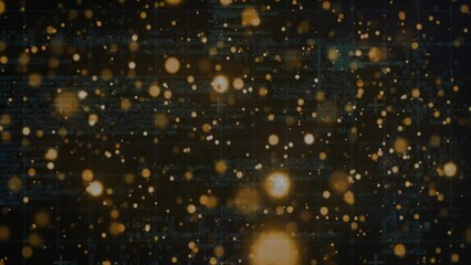 Poster - Animation of light spots over data processing