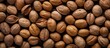 A bountiful arrangement of natural walnut seeds adds a delightful patterned texture to the background.
