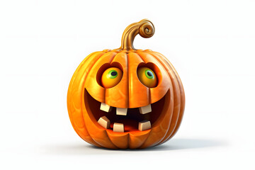 Poster - 3d Jack-o-Lantern Elements Cartoon