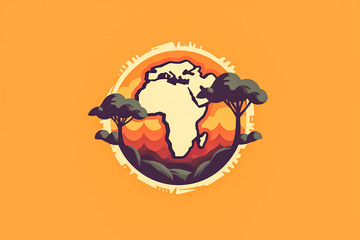 Wall Mural - Discover the essence of Africa with a captivating map