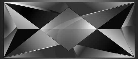Poster - Abstract Lines and Shapes Intersecting