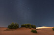 Stargazing in the Abu Dhabi desert sand dunes