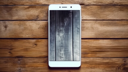 Wall Mural - A smartphone featuring a beautiful screen saver