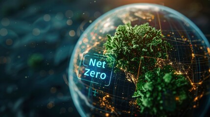 net zero technology with text