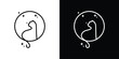 logo design moon cat,logo design template minimalist line,icon,symbol,idea creative.