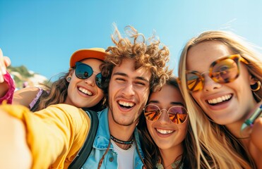 Canvas Print - group of friends having fun