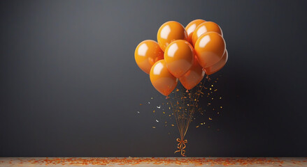 Wall Mural - abstract 3d rendered illustration of background with balloons 