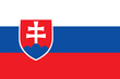 Close-up of white, blue and red national flag of European country of Slovakia with white cross. Illustration made February 1st, 2024, Zurich, Switzerland.