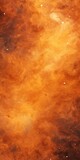 Fototapeta  - Orange nebula background with stars and sand