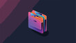 folder icon vector illustration logo template in tre