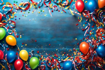 Sticker - background with balloons