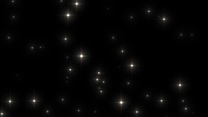 Wall Mural - black stars glitter effect background decoration