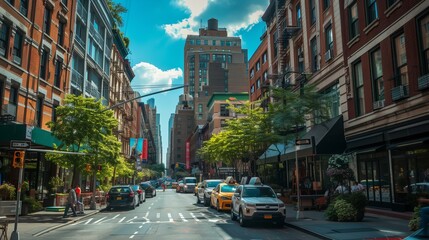 Wall Mural - Summer day in the city 