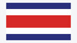 COSTA RICA Flag with Original color