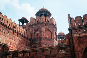 Poster - inside the famous delhi red fort