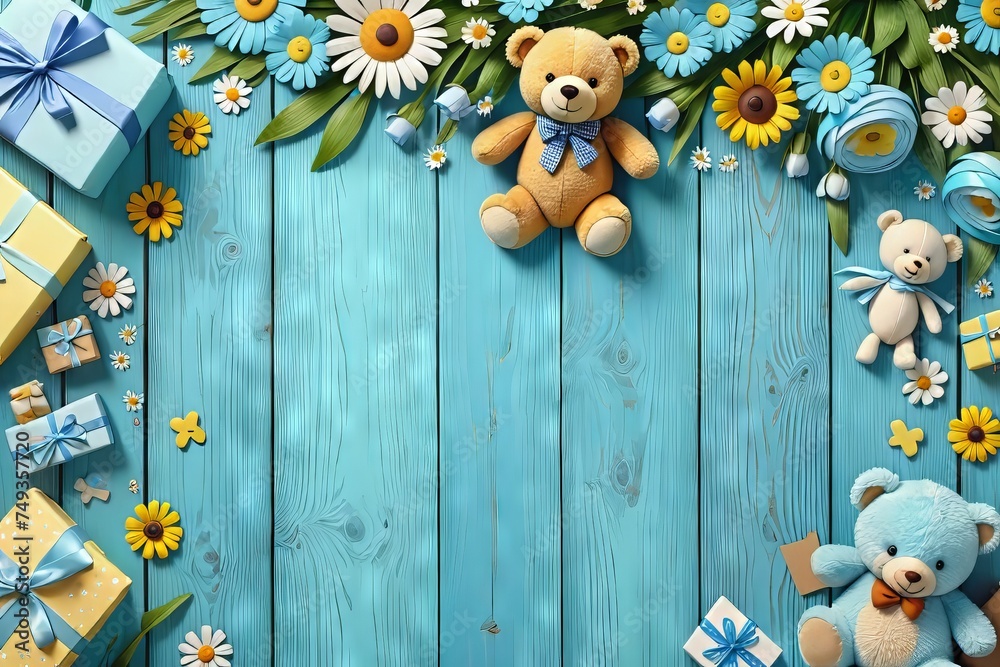 Welcome Baby series | Backdrop or greeting card | Invitation for ...