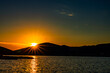 Wunderschöne Sonnenuntergang Trogir in Kroatien