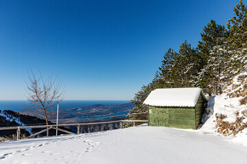 Wall Mural - Snow Covered House