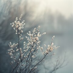 Wall Mural - soft focus on delicate ecological balance where nature's palette paints a serene tapestry of seasons