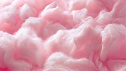Aufkleber - A detailed close-up of a pile of pink cotton. Ideal for textile backgrounds.