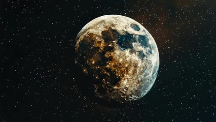 Aufkleber - A stunning image of a planet in the sky, perfect for science fiction or space-themed projects.
