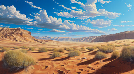 Wall Mural - Mirage Majesty: Mesmerizing Beauty in the Desert