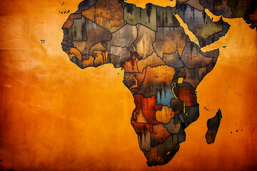 Poster - Celebrate World Africa Day with an illustration featuring the iconic map of Africa