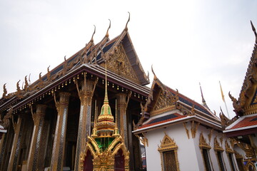 splendid gabled roof of Thai temple