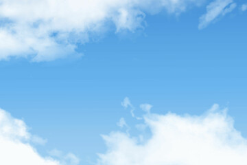 Wall Mural - blue sky with clouds