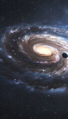 Wall Mural - Spiral Galaxy Background