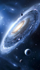 Wall Mural - Spiral Galaxy Background