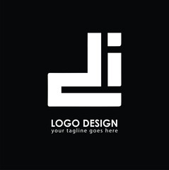 DI DI Logo Design, Creative Minimal Letter DI DI Monogram