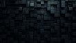 Dark squares abstract background top view, Ai generated image