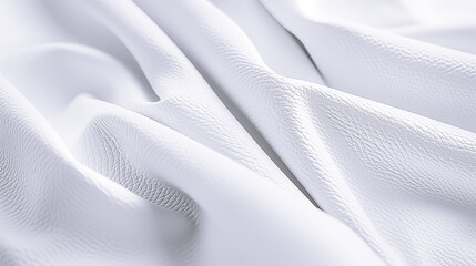 White abstract background with natural leather texture. Banner, leather cover, leather wallpaper, fabric pattern