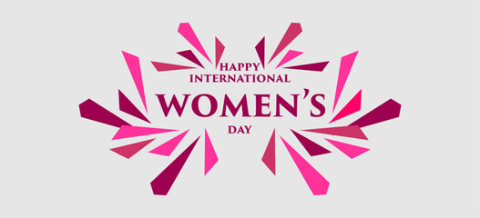 Wall Mural - International Womens Day Holiday concept. Template for background, banner, card, poster, t-shirt with text inscription